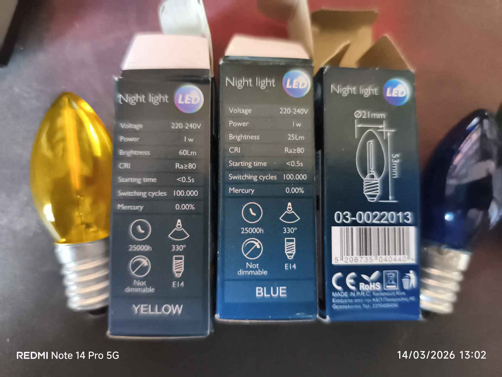 Fos me Night Light Bulb 0.5W for E14 Socket