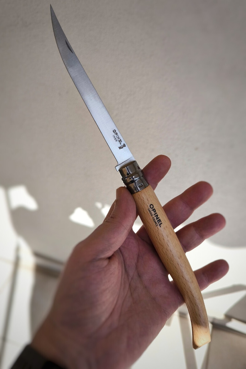 Opinel No.15 Cuțit De Buzunar Bej Cu Husă