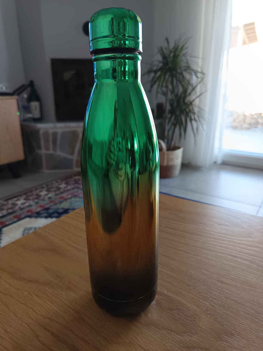 Uncle George Bottle Water Metallic with Screw Cap Green 750ml