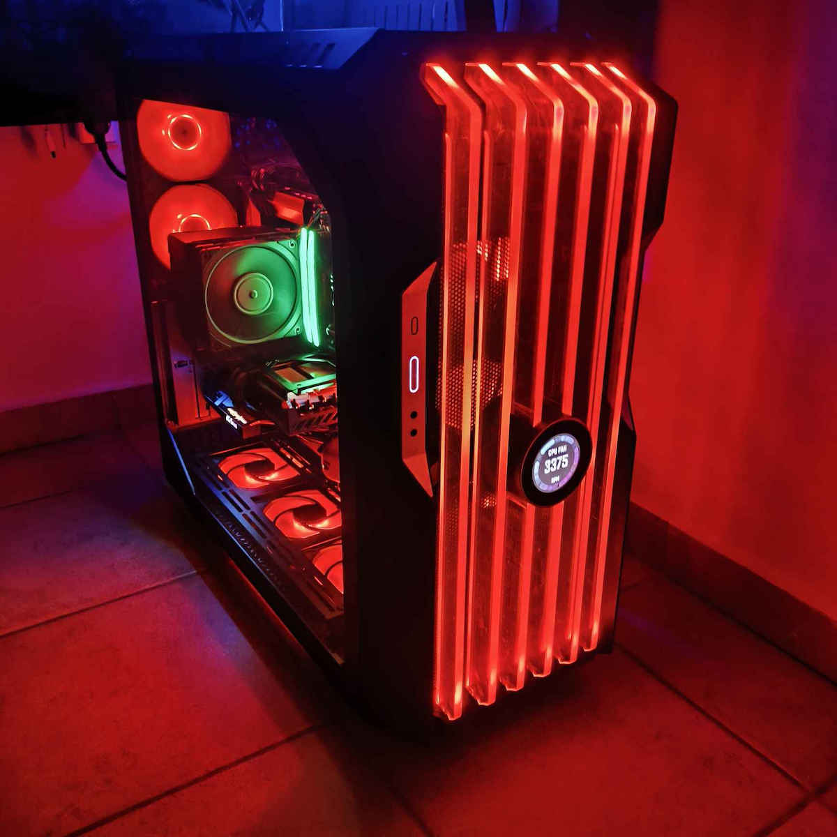 CoolerMaster HAF700 EVO Gaming Full Tower Κουτί Υπολογιστή με Πλαϊνό Παράθυρο και RGB Φωτισμό Titanium Grey