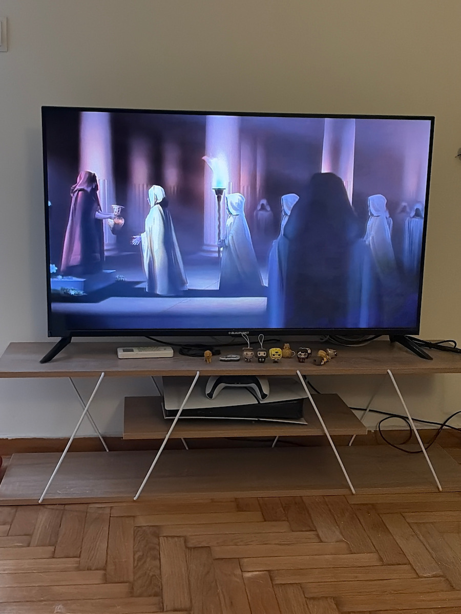 TV Stand Tars Sonoma / White L120xW32xH33cm