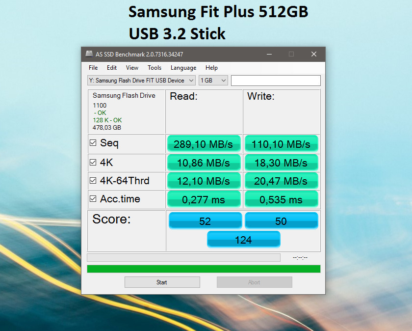 Samsung Fit Plus 512GB USB 3.2 Stick Negru