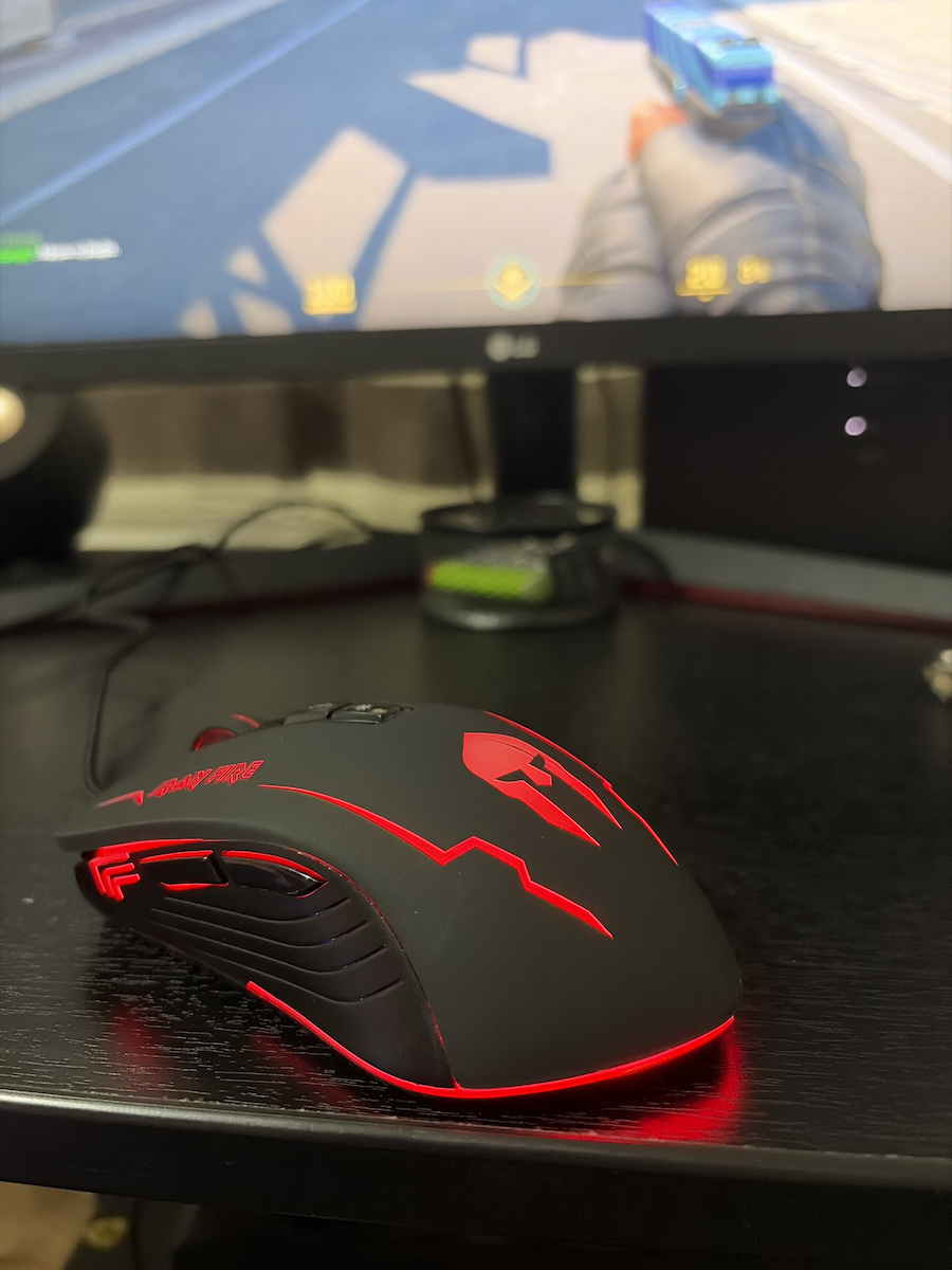 NOD Iron Fire RGB Геймърска Мишка 3200 DPI Черен