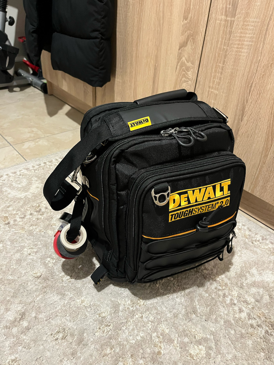 DEWALT Waterproof Black Shoulder Bag