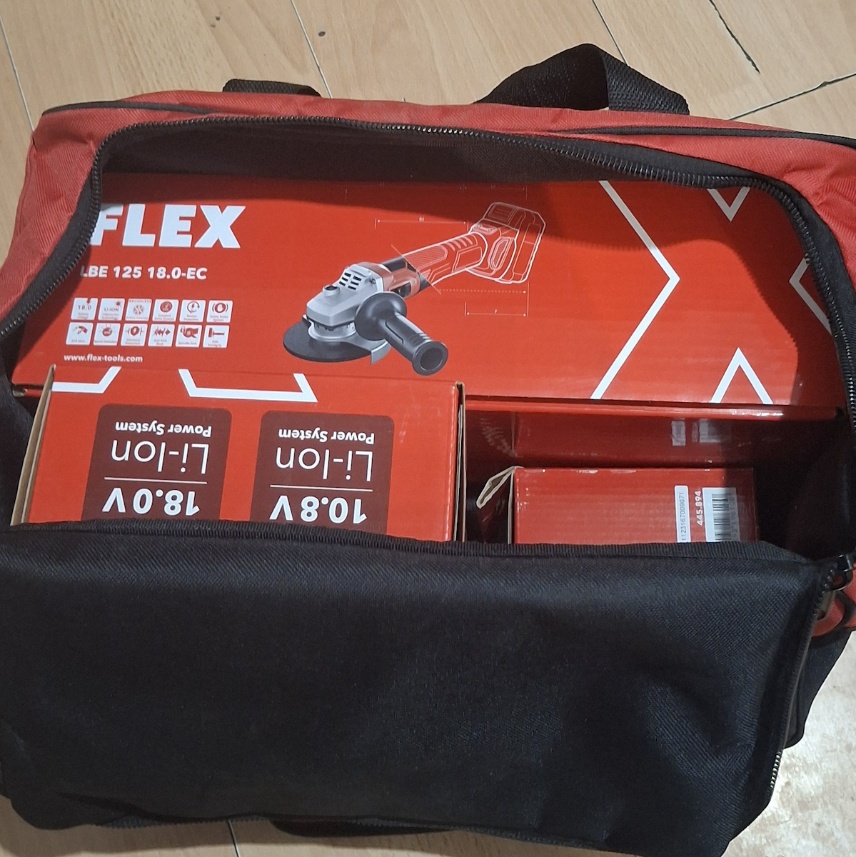 Flex LBE 125 18.0-EC/5.0 Set Grinder 125mm Battery 1x5Ah