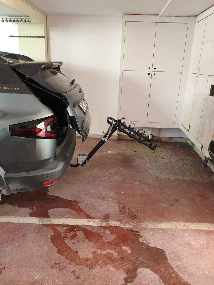 Peruzzo Arezzo 3 Car Bike Tow Hitch Rack for 2 Bikes