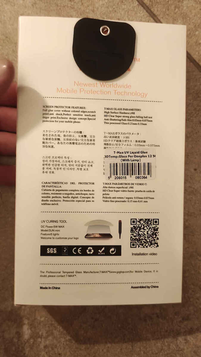 T-Max UV Liquid Tempered Glass (OnePlus 12)