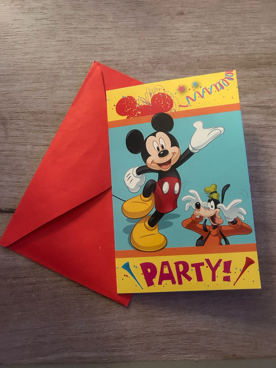 Due esse Invitations Mickey Party Mickey - Minnie 6pcs 20120301302