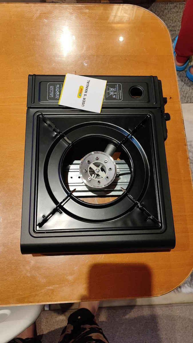 BDZ.180-A Countertop Gas Burner Single Black