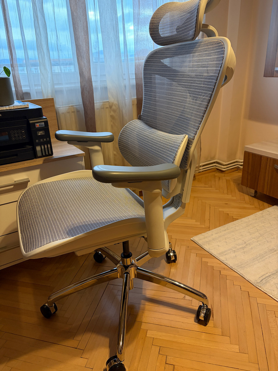 Sihoo Doro C300 Καρέκλα Γραφείου με Ρυθμιζόμενα Μπράτσα White