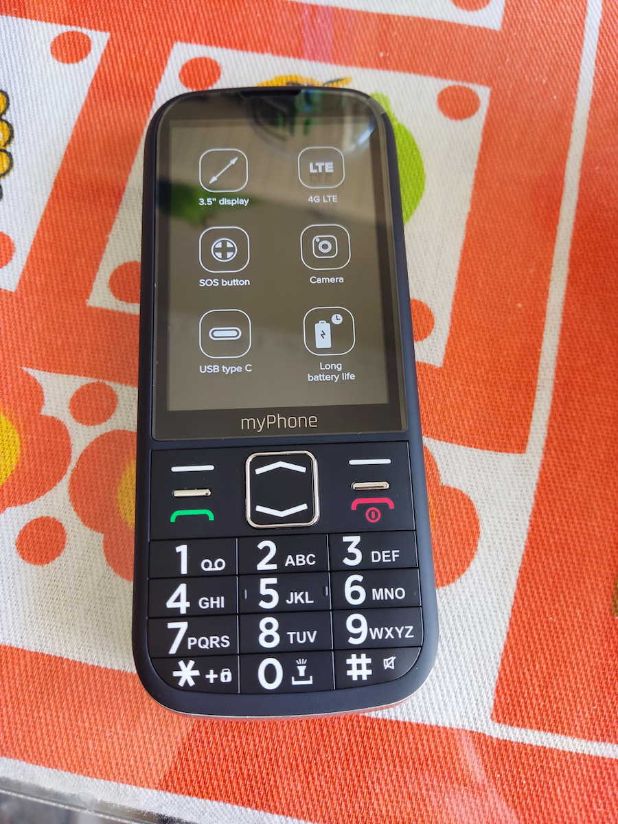 MyPhone Halo 4 LTE Dual SIM Κινητό με Μεγάλα Κουμπιά Μαύρο