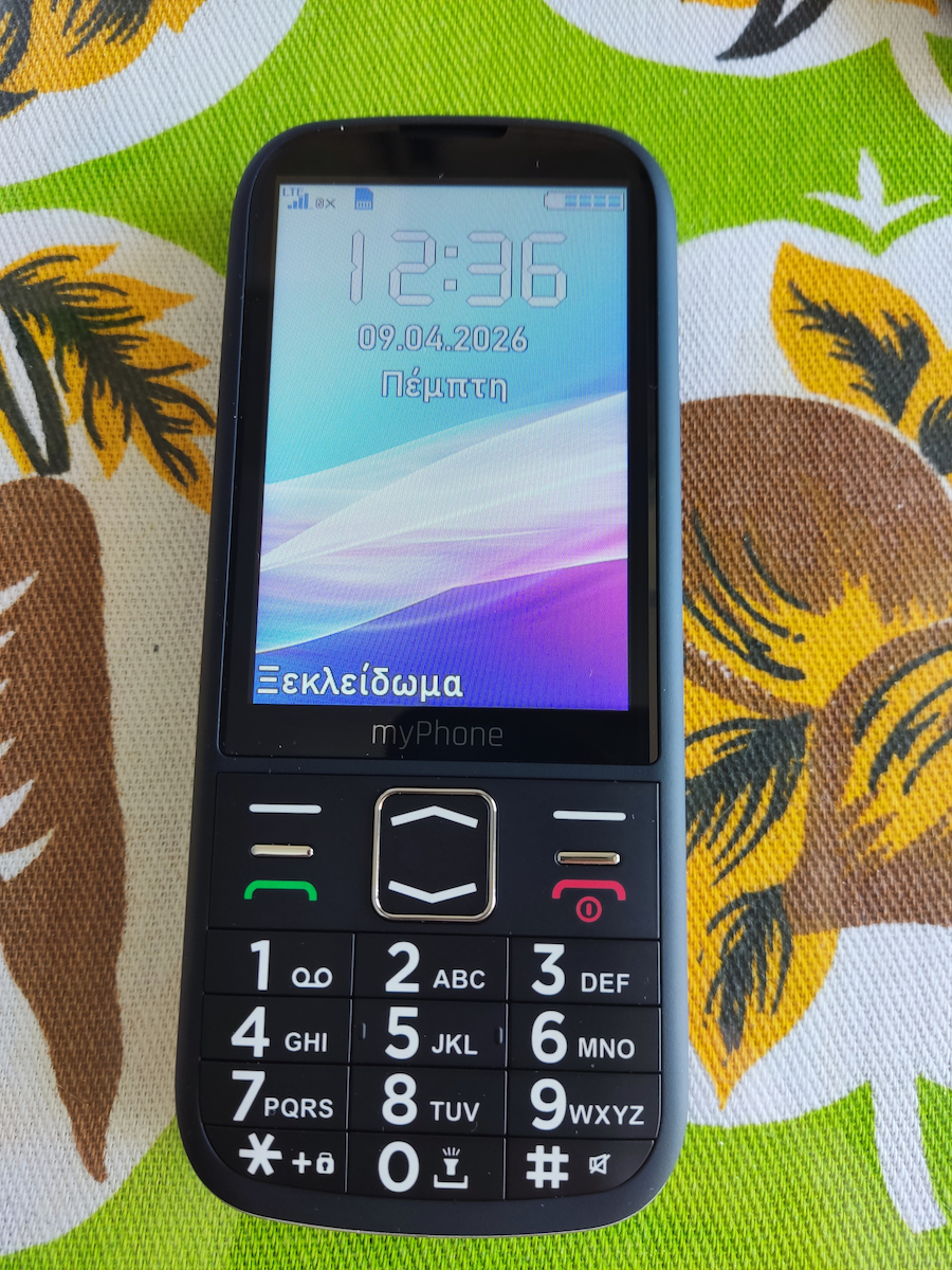 MyPhone Halo 4 LTE Dual SIM Κινητό με Μεγάλα Κουμπιά Μαύρο