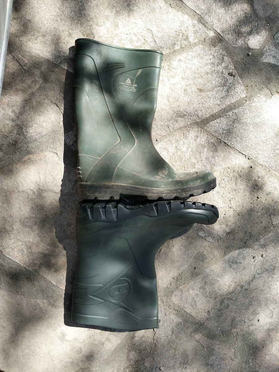 Dunlop Dee Αντιολισθητικές Unisex Γαλότσες Εργασίας Κνήμης Πράσινες