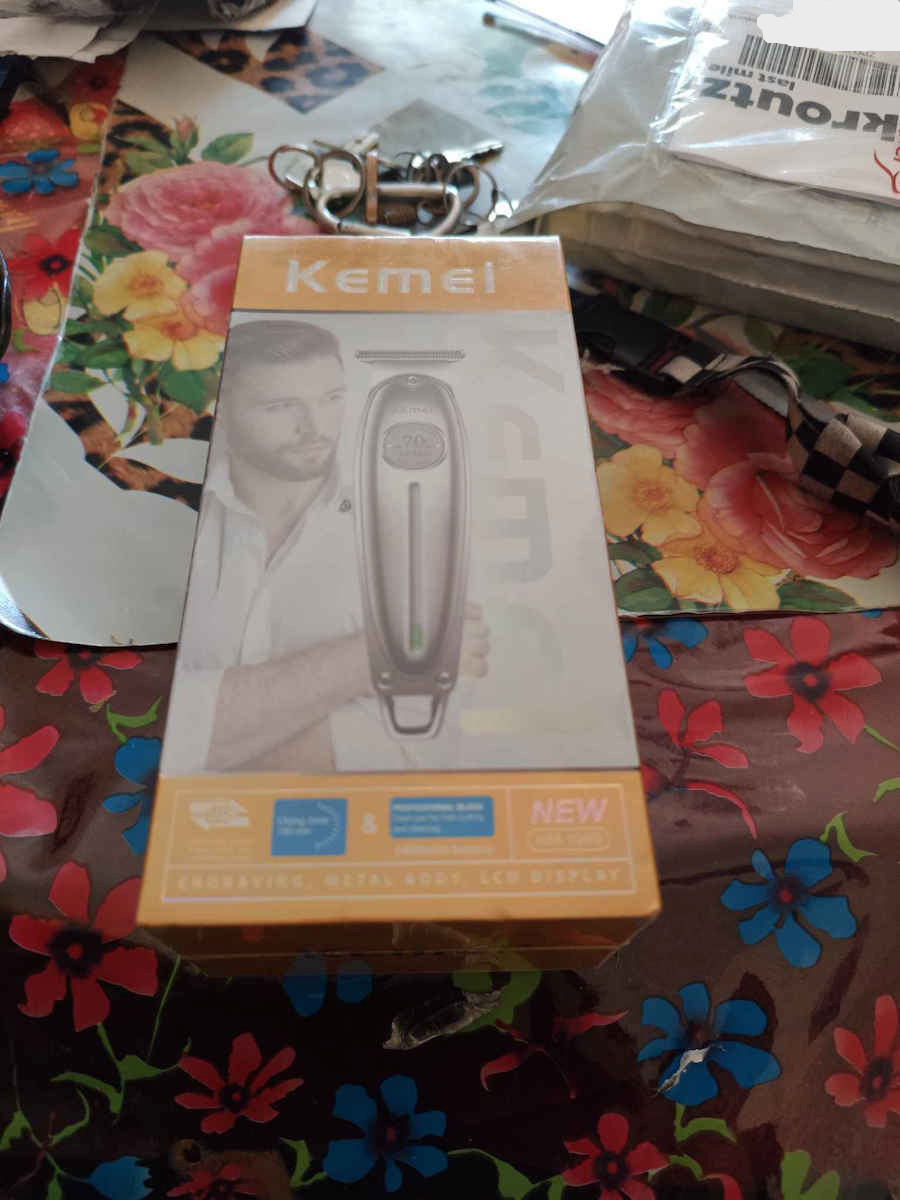 Kemei Professional Rechargeable Hair Clipper Silver KM-1949