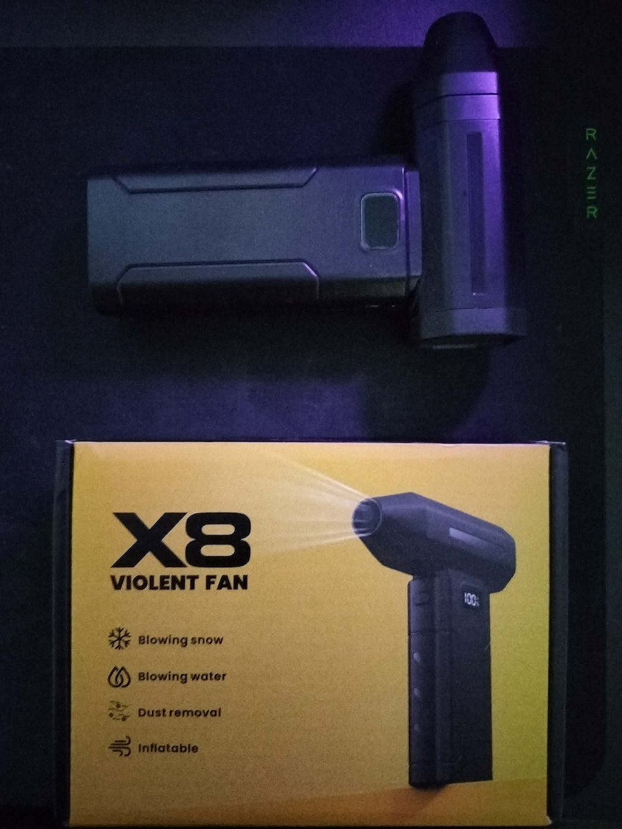 Techsuit Mini Super Jet Fan X3 Wireless Cleaning 3000mah 130000rpm Black