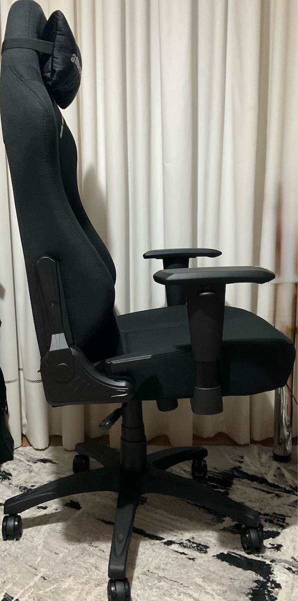 Anda Seat Luna Large Καρέκλα Gaming Δερματίνης με Ρυθμιζόμενα Μπράτσα Μαύρη