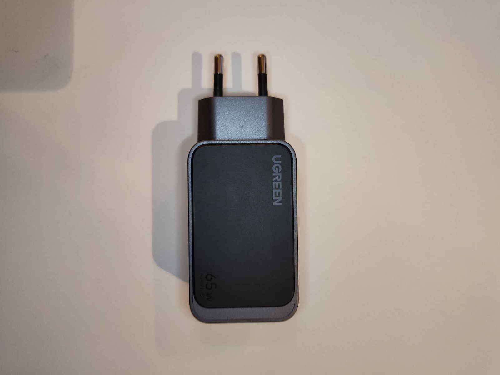 Ugreen Charger Without Cable GaN with USB-A Port and 2 USB-C Ports 65W Power Delivery / Quick Charge 3.0 Gray (Nexode Air)