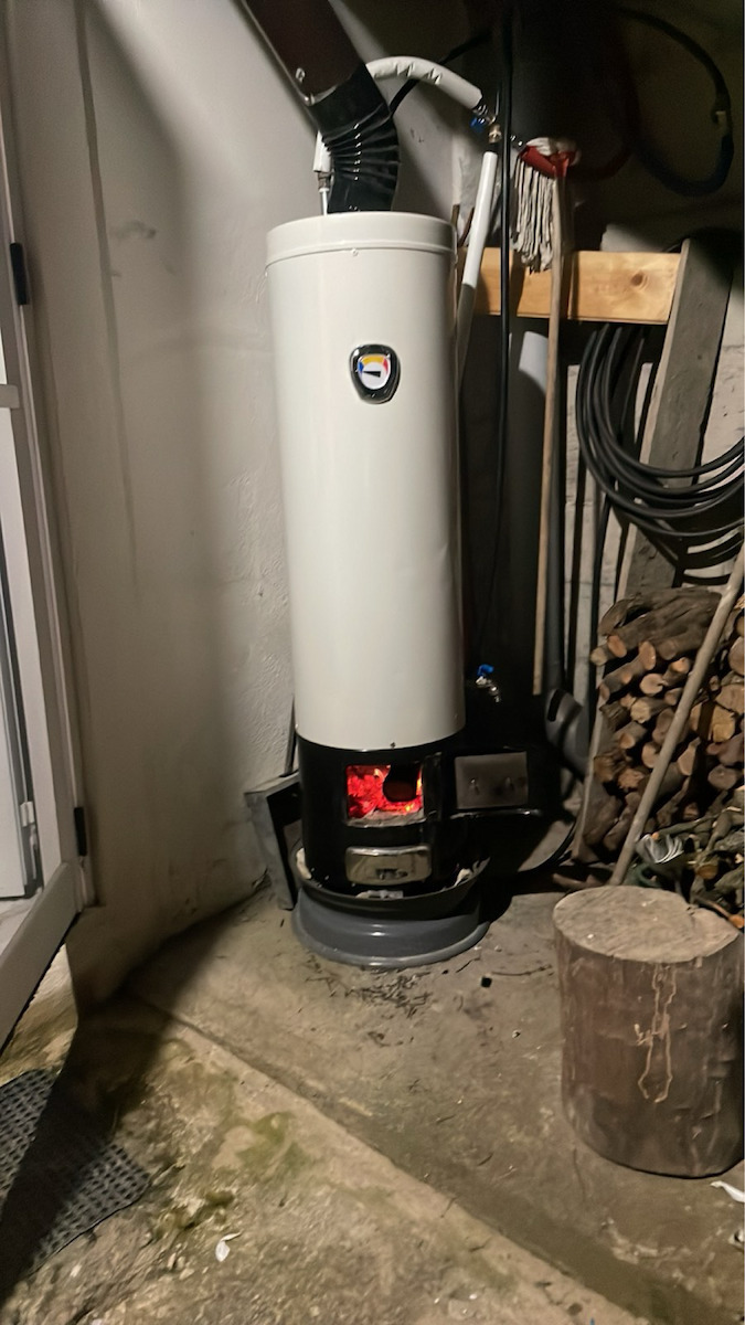 ΞΑΦΗΣ Ξύλου Θερμοσίφωνας 80lt Glass Δαπέδου 4kW