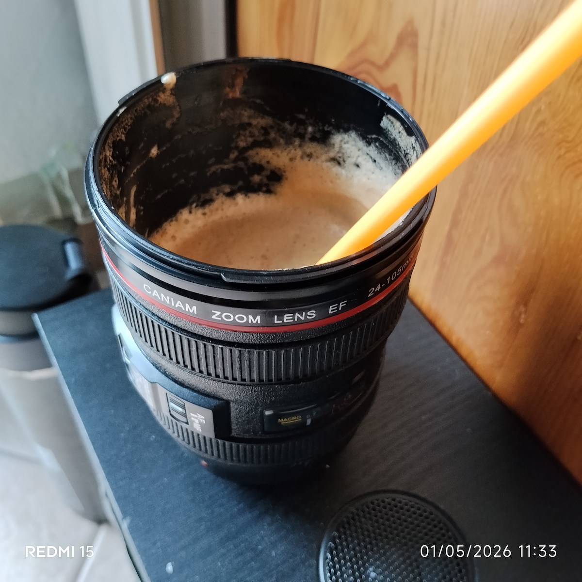 Artifact Κούπα Πλαστική με Καπάκι Μαύρη 400ml