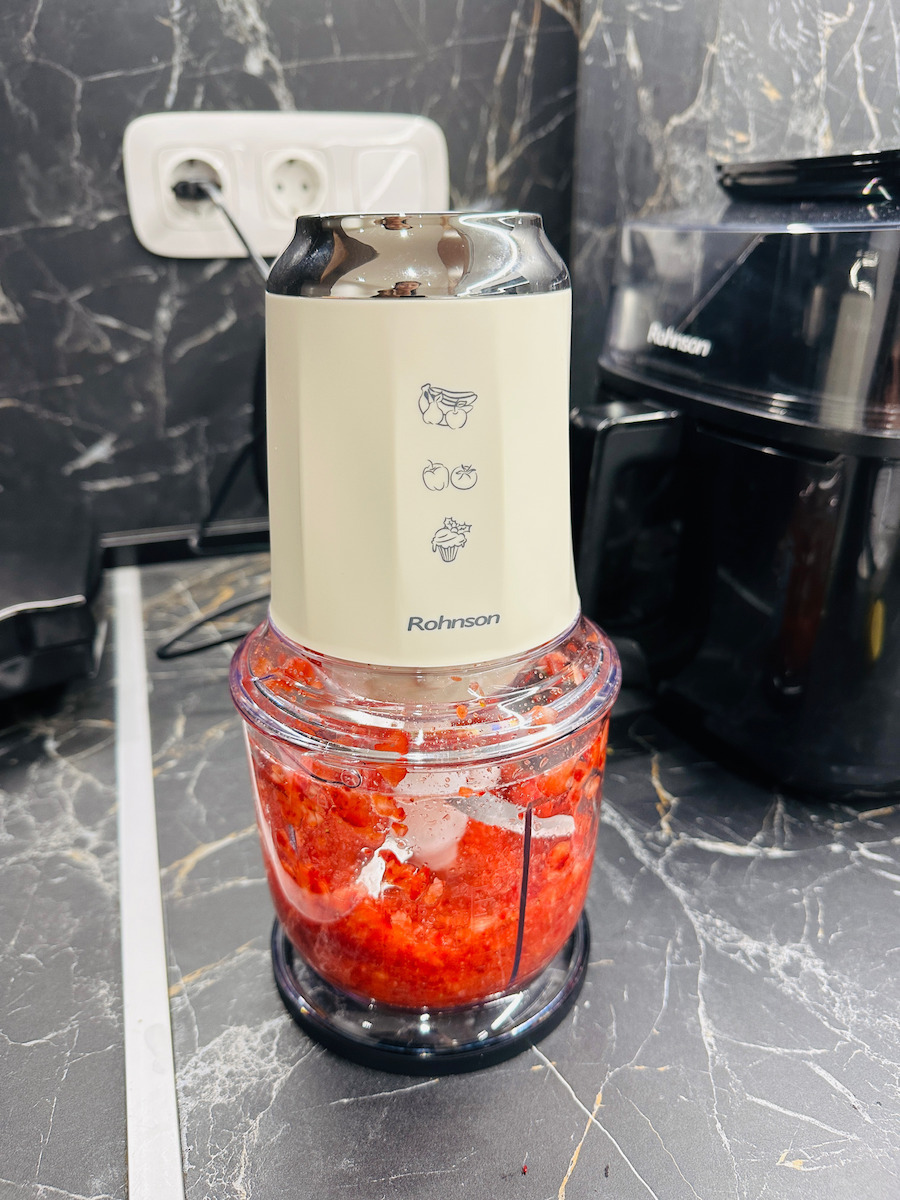 Rohnson Mini Chopper Multi 600W mit Behälter 600ml Beiges
