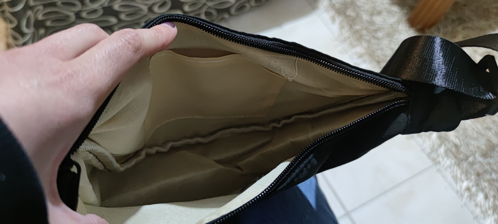 Damentasche Schultertasche Schwarz
