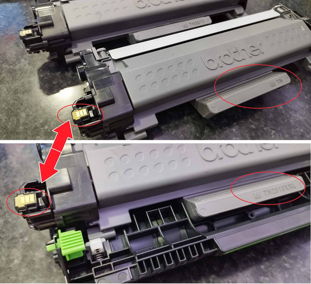 Brother TN-2510 Γνήσιο Toner Laser Εκτυπωτή Μαύρο 1200 Σελίδων
