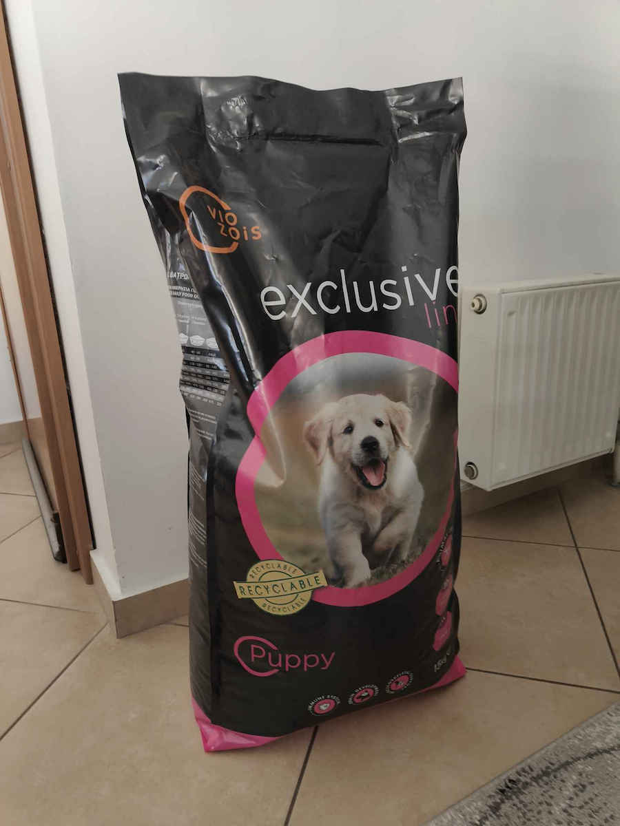 Viozois Exclusive Line 15kg Hrană Uscată pentru Căţei cu Carne, Pui, Orez, Pește și Ficat
