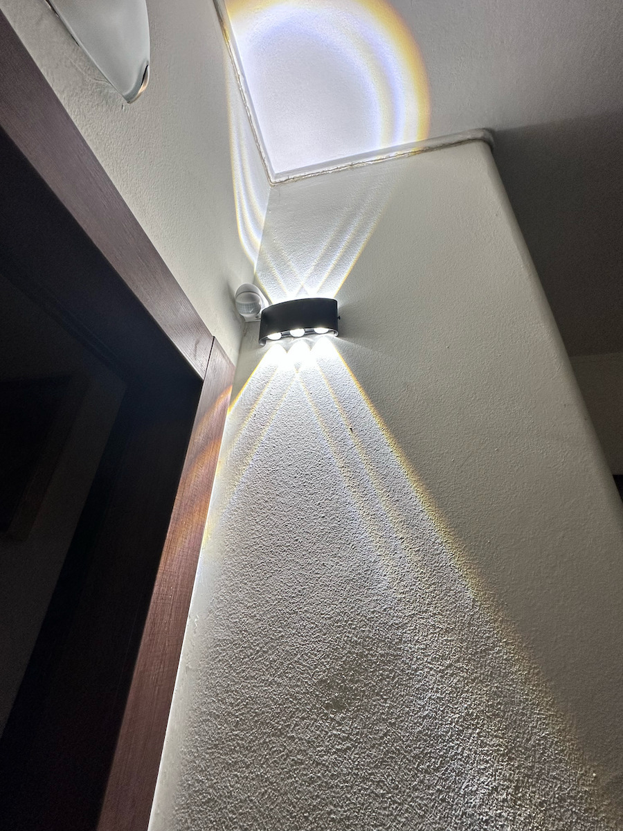 Modern Lamp Wall with Integrated LED Black 17x8x4cm