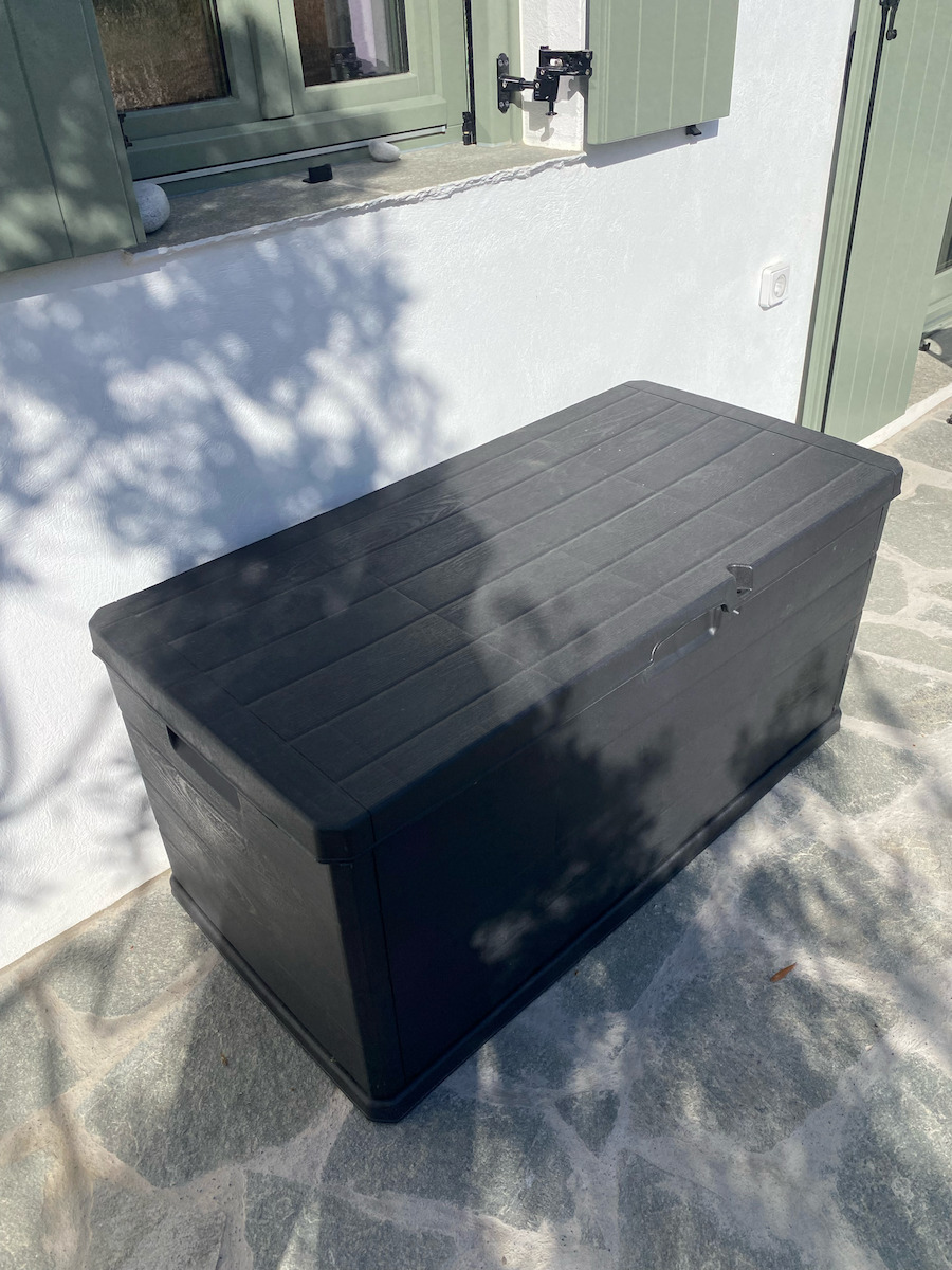 Progarden Outdoor Storage Box 340lt Black L118xW59xH57cm