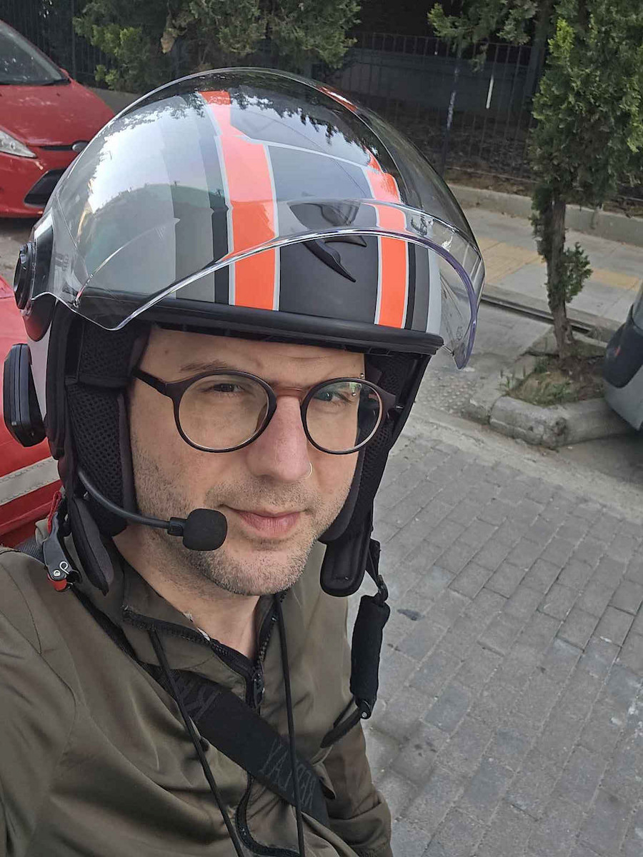 Scorpion Exo City II Vel Mat Grey/Red Motorcycle Helmet Jet ECE 22.06 with Sun Visor