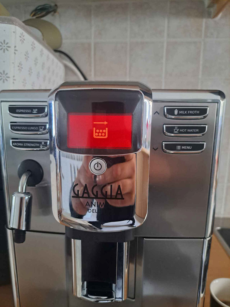Gaggia Anima Deluxe Automatic Espresso Machine 1850W Pressure 15bar with Grinder Silver