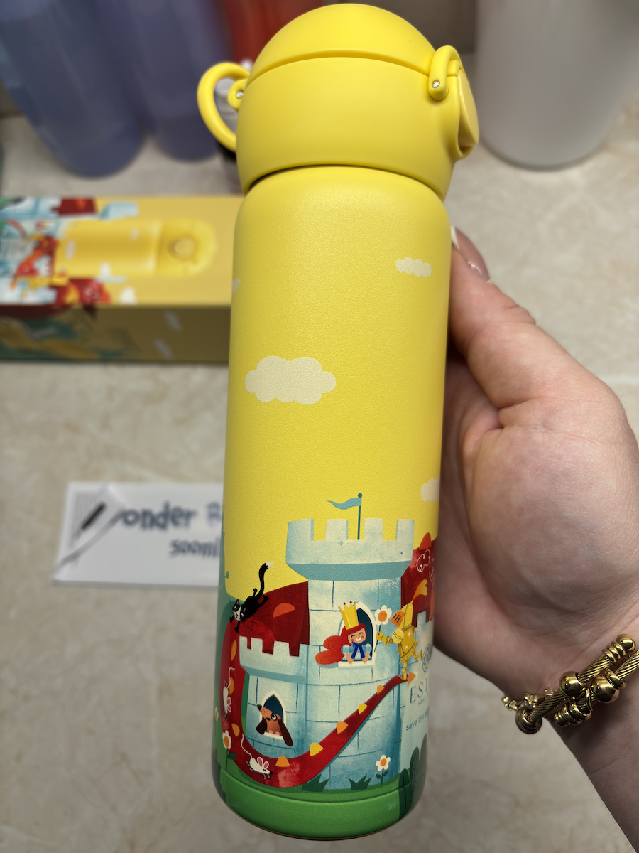 Estia Wonder Bottle Save The Aegean Kids Water Bottle Thermos Stainless Steel with Straw Non Spill 350ml