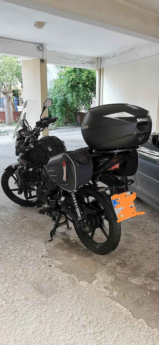 Shad SH39 Motorcycle Top Case 39lt Black D0B39100
