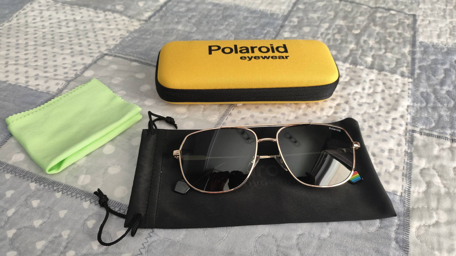 Polaroid Ανδρικά Γυαλιά Ηλίου με Χρυσό Μεταλλικό Σκελετό και Γκρι Polarized Φακό PLD6195/S/X Z1P/M9