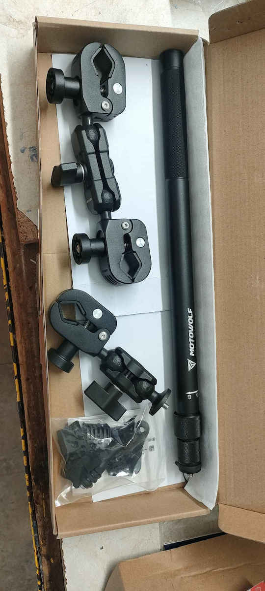 Action Camera Support Base GoPro Motorcycle Telescopic Pole Mdl3531b Motowolf