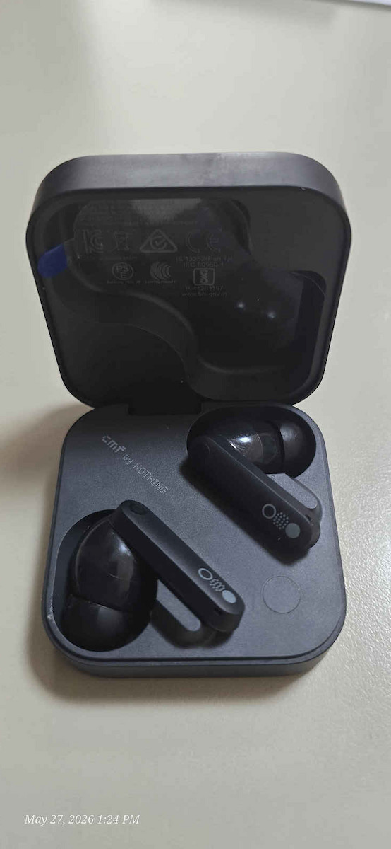 Nothing CMF Buds Pro 2 Bluetooth Handsfree Ακουστικά με Αντοχή στον Ιδρώτα και Θήκη Φόρτισης Light Grey