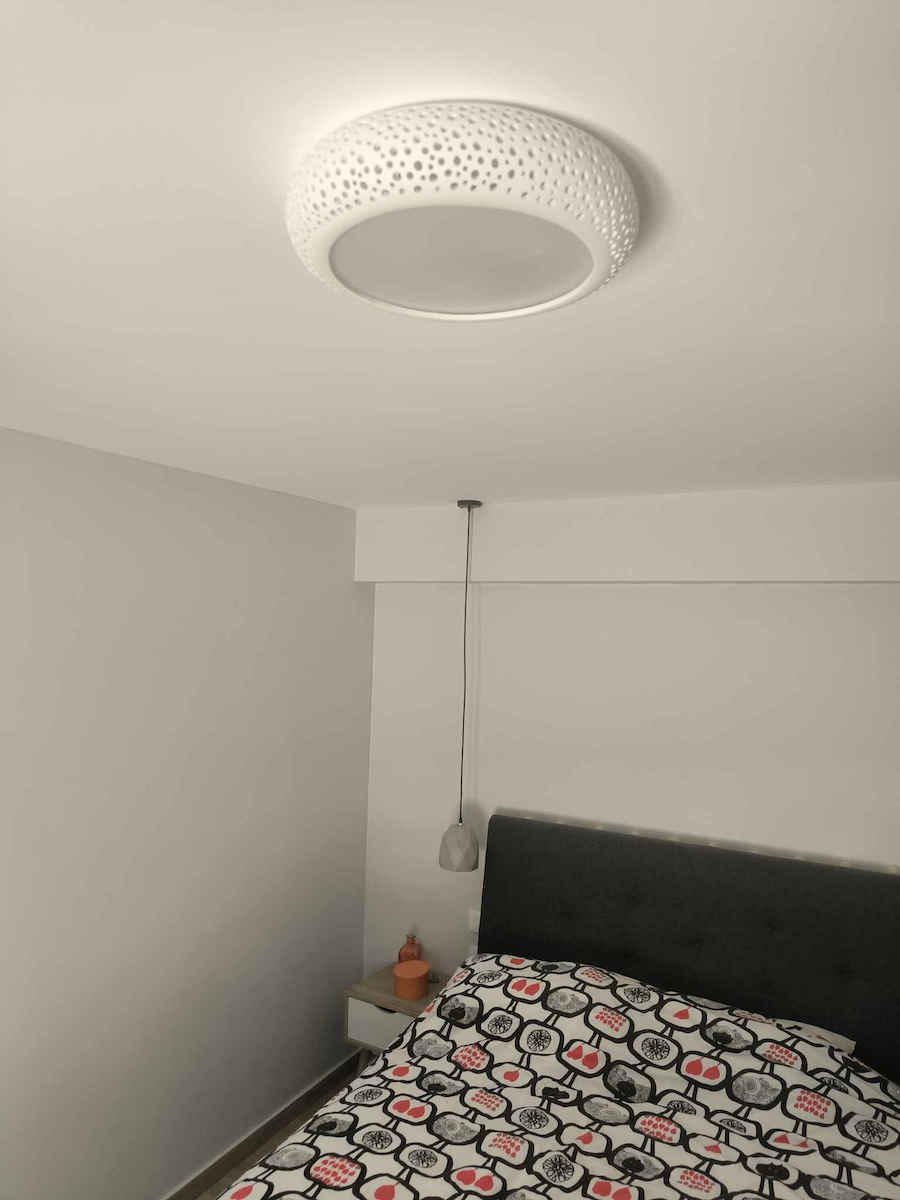 Inlight 42155Α Deckenleuchte 50cm Weiß mit Fassung E27