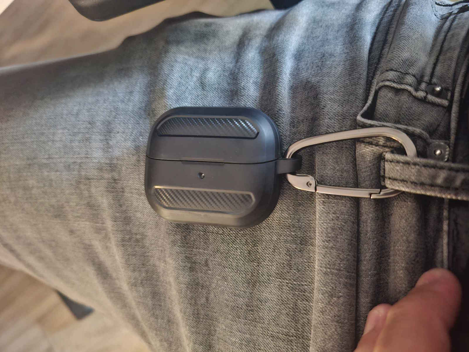 Spigen Rugged Armor Θήκη Σιλικόνης με Γάντζο σε Μαύρο χρώμα για Samsung Galaxy Buds 3 / 3 FE / 3 Pro