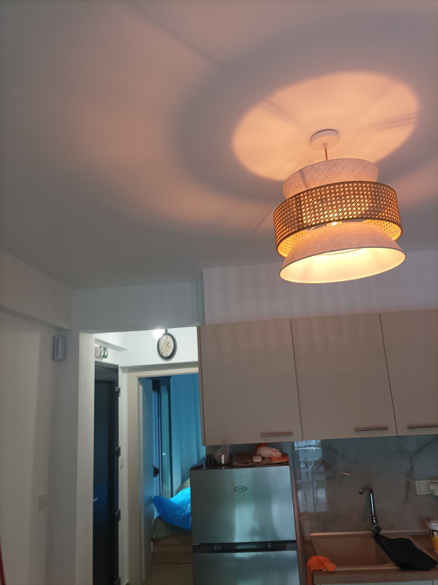 Eurolamp Isla Κρεμαστό Φωτιστικό Μπεζ με Ντουί E27 40x131x131εκ.