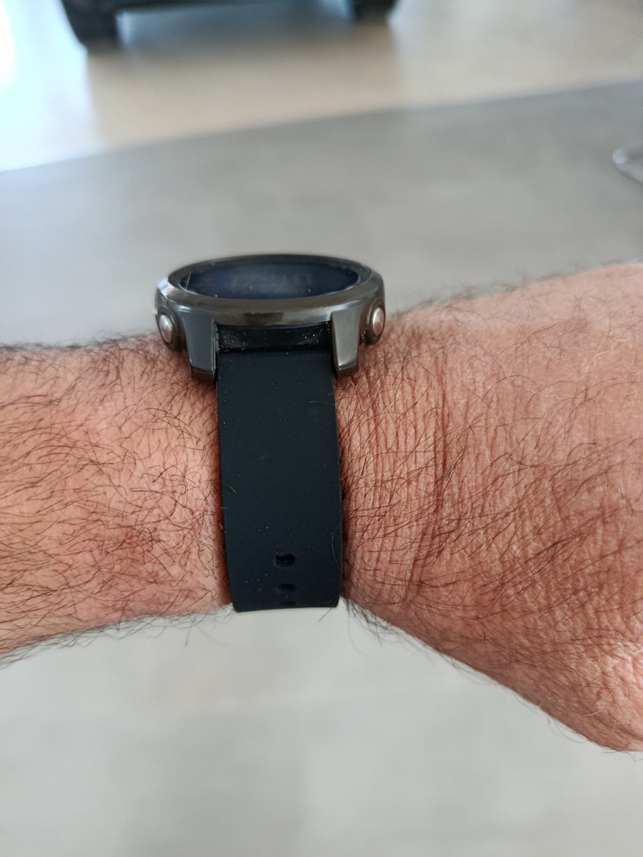 Rubber Strap Black 20mm