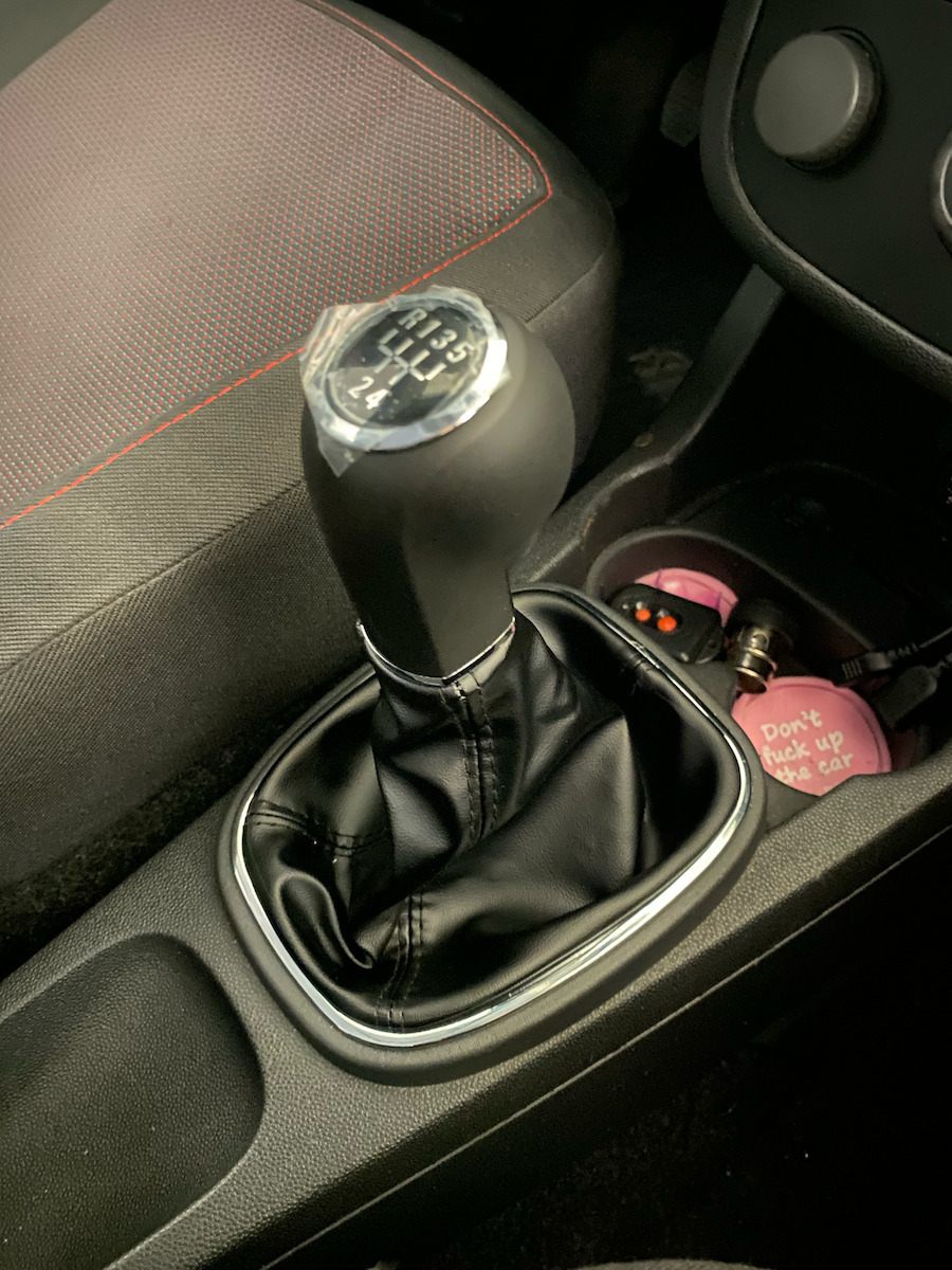 NTY Πόμολο 5 Ταχυτήτων με Φούσκα για Opel Corsa D 2006-2015 Μαύρο