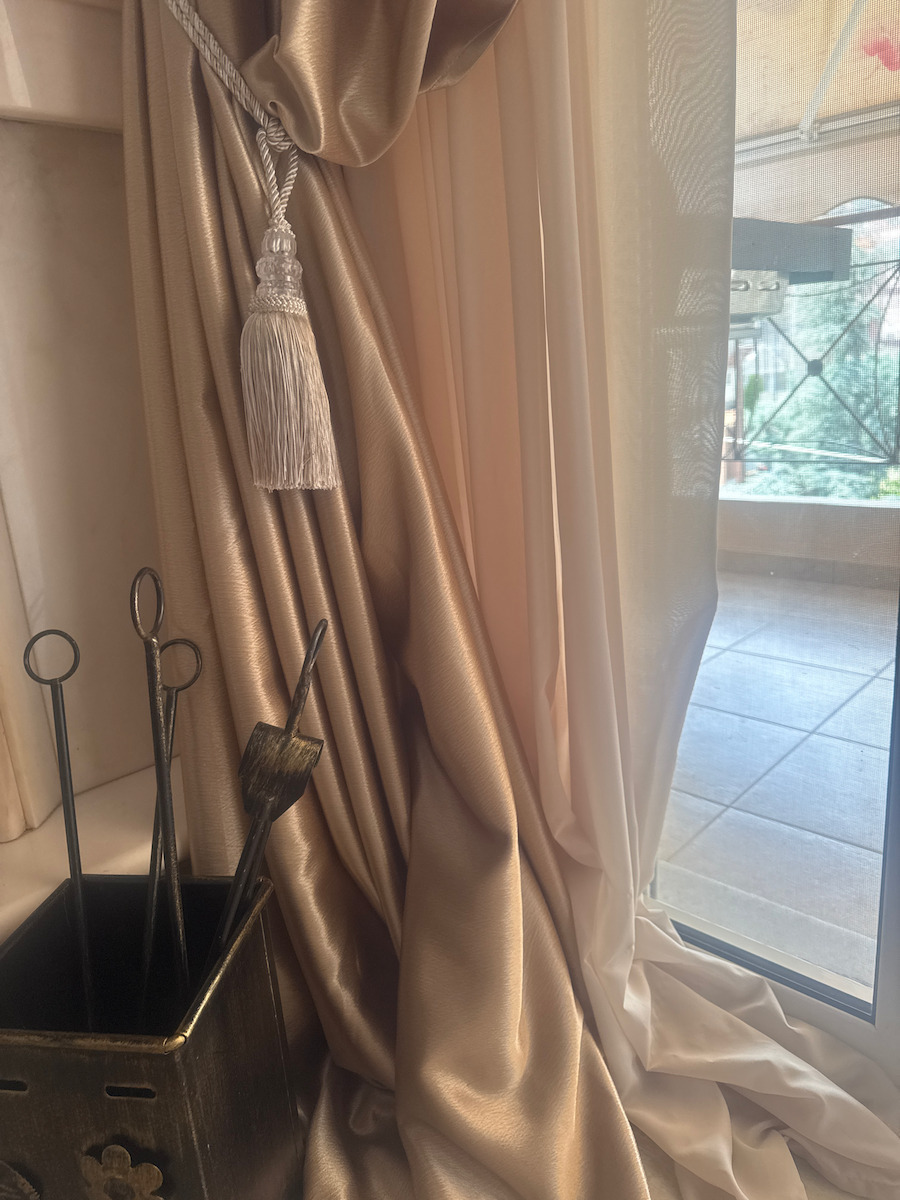 My Home Luxury Κουρτίνα με Τρέσα Μπεζ 280x270εκ.
