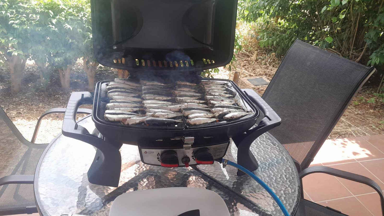 Thermogatz Gs Grill 2 Mini Φορητή Ψησταριά Υγραερίου Σχάρας 52x39εκ. με 2 Εστίες 5kW