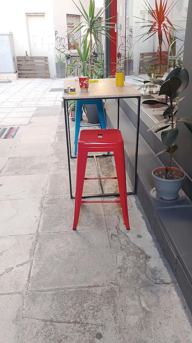 Scaune Bar Metal Roșu 43x43x67buc