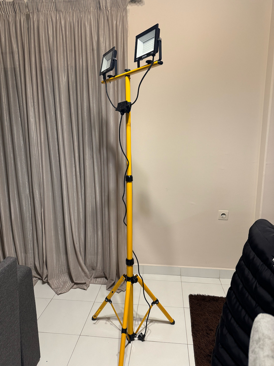 Led Projector 2 X 50 W Telescopic Tripod Cool White 6500 K Keltin K02053