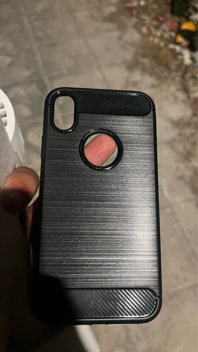 Hurtel Carbon Fibre Brushed TPU Back Cover Σιλικόνης Μαύρο (iPhone XR)