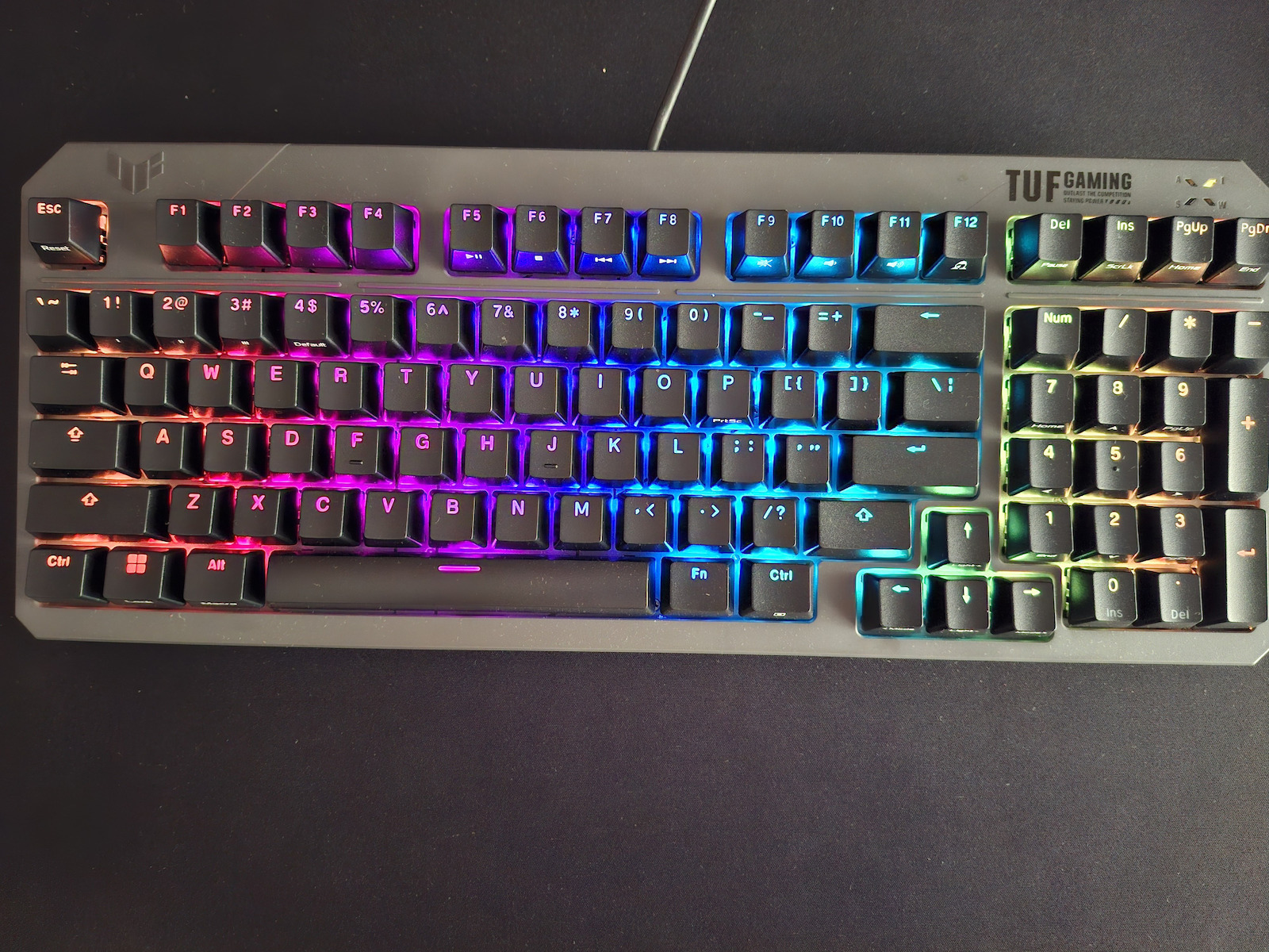 Asus TUF Gaming K3 Gen II Οπτικό Gaming Πληκτρολόγιο με RGB φωτισμό (Αγγλικό US)