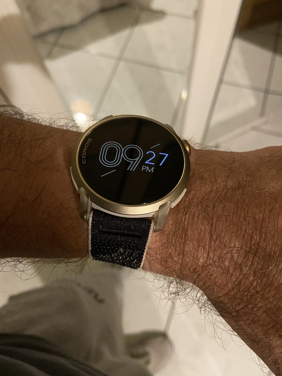 Coros Pace 4 43mm Rezistent la apă Smartwatch (White Silicone Strap)