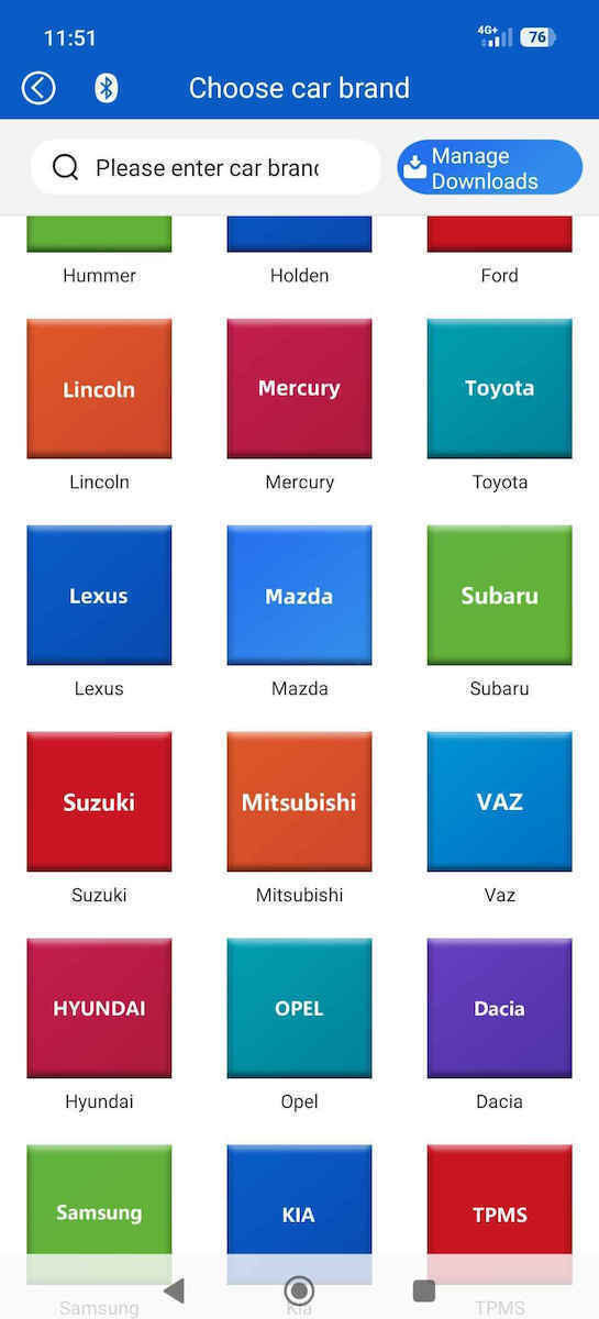 Διαγνωστικό Αυτοκινήτου OBD 2 με Bluetooth