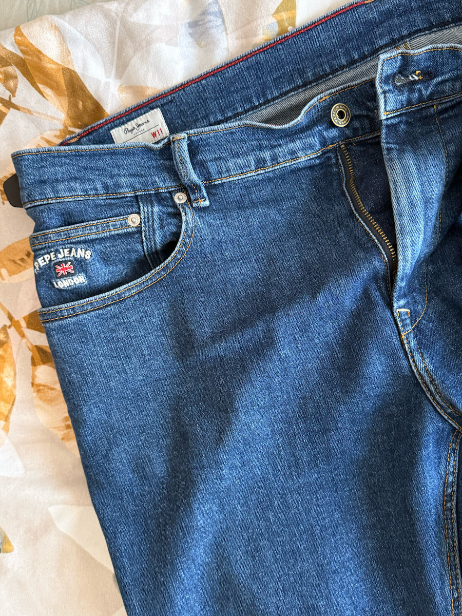 Pantaloni Jeans pentru Bărbați cu Croială Slim Îngustă Blue